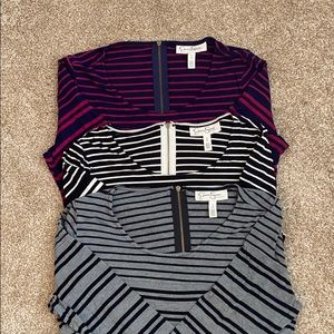 Three Maternity Tops with Side Ruching